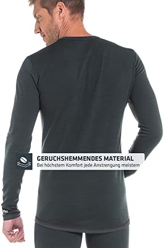 Schöffel Herren Merino Sport Shirt langarm, temperaturregulierend & atmungsaktiv für aktive Outdoor-Abenteuer
