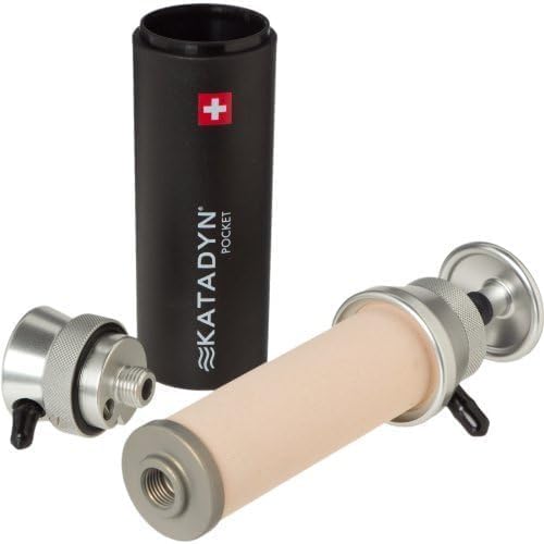 Katadyn Pocket Wasserfilter 2010000 – Leicht, kompaktes Design für Camping und Outdoor-Abenteuer