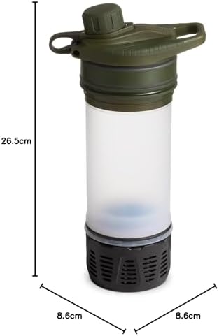 GRAYL GeoPress 710ml Wasserfilter für Outdoor-Abenteuer | 99,99% Bakterien- und Viruselimination | Ideal zum Camping und
