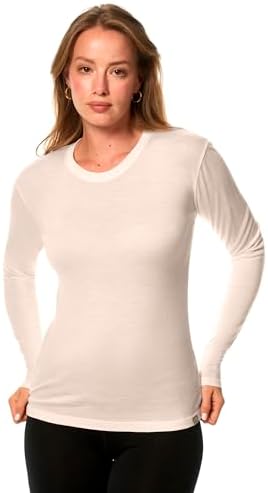 Merino.tech 100% Merino Langarmshirt Damen – Vielseitig für Alltag, Sport & Outdoor, OEKO-TEX STANDARD 100