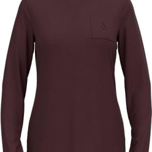 Odlo Damen Merino Langarm Wandershirt – Atmungsaktives Funktionsshirt für Trail-Abenteuer