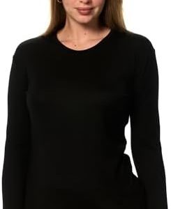 Merino.tech 100% Merino Langarmshirt Damen – Vielseitig für Alltag, Sport & Outdoor, OEKO-TEX STANDARD 100