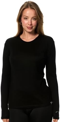 Merino.tech 100% Merino Langarmshirt Damen – Vielseitig für Alltag, Sport & Outdoor, OEKO-TEX STANDARD 100