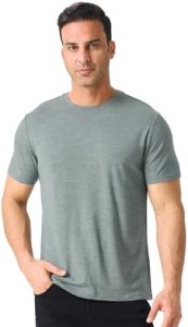 Merino Protect Herren Kurzarmshirt aus 100% Merinowolle - Geruchsresistent, leicht für Wandern & Reisen, OEKO-TEX STANDA