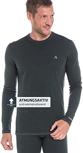 Schöffel Herren Merino Sport Shirt langarm, temperaturregulierend & atmungsaktiv für aktive Outdoor-Abenteuer