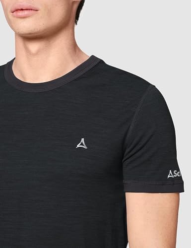 Schöffel Herren Merino Sport Shirt 1/2 Arm – Atmungsaktives, temperaturregulierendes Funktionsunterhemd für aktive Freiz