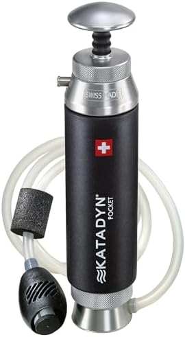 Katadyn Pocket Wasserfilter 2010000 – Leicht, kompaktes Design für Camping und Outdoor-Abenteuer