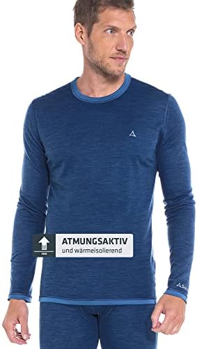Schöffel Herren Merino Sport Shirt langarm, temperaturregulierend & atmungsaktiv für aktive Outdoor-Abenteuer