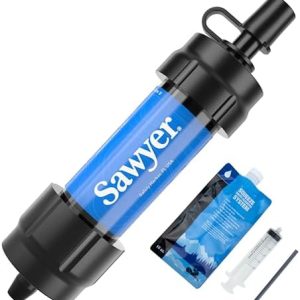 Sawyer Mini PointONE Wasserfilter – 100% Mikroplastik & 99,99999% Bakterien, ideal für Outdoor-Abenteuer!