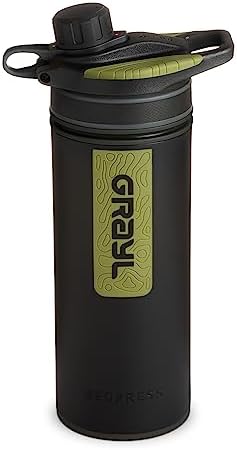 GRAYL GeoPress 710ml Wasserfilter für Outdoor-Abenteuer | 99,99% Bakterien- und Viruselimination | Ideal zum Camping und