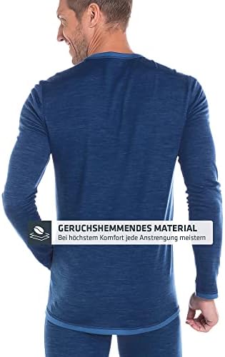 Schöffel Herren Merino Sport Shirt langarm, temperaturregulierend & atmungsaktiv für aktive Outdoor-Abenteuer
