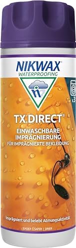 Nikwax TX Direct 1L – Hochleistungs-Imprägnierung für Outdoor-Bekleidung, ideal für Reisen und Abenteuer