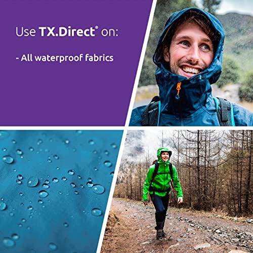 Nikwax TX Direct 1L – Hochleistungs-Imprägnierung für Outdoor-Bekleidung, ideal für Reisen und Abenteuer