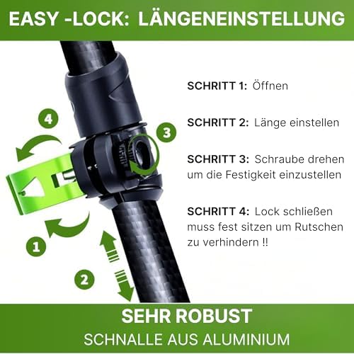 Zugspitze Teleskop Wanderstöcke – Ultraleichte Trekkingstöcke für Familie | Verstellbar 65–135 cm, Korkgriff & Zubehör