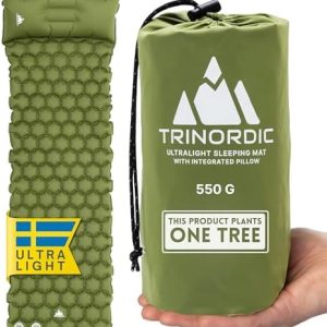 550g Ultraleichte Isomatte mit Kissen – Perfekte Campingmatratze für Outdoor, Wandern & Bikepacking