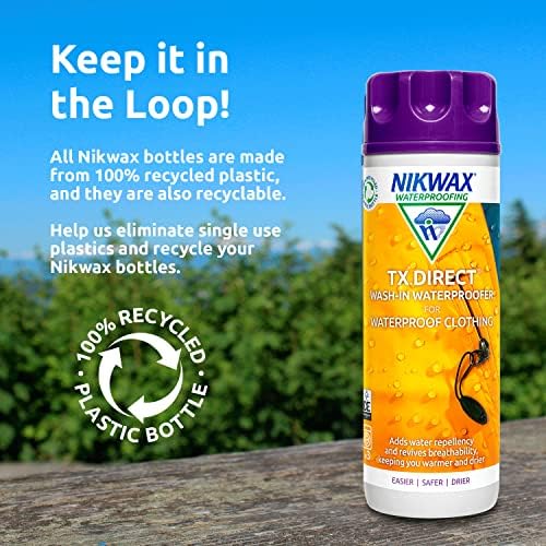 Nikwax TX Direct 1L – Hochleistungs-Imprägnierung für Outdoor-Bekleidung, ideal für Reisen und Abenteuer