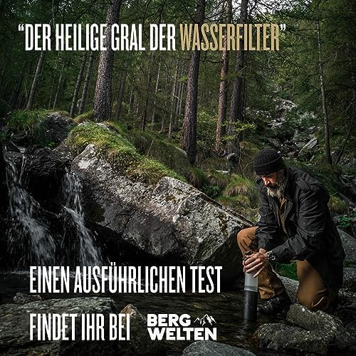 GRAYL GeoPress 710ml Wasserfilter für Outdoor-Abenteuer | 99,99% Bakterien- und Viruselimination | Ideal zum Camping und