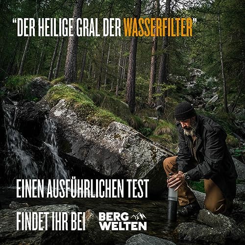 GRAYL GeoPress 710ml Wasserfilter für Outdoor-Abenteuer | 99,99% Bakterien- und Viruselimination | Ideal zum Camping und